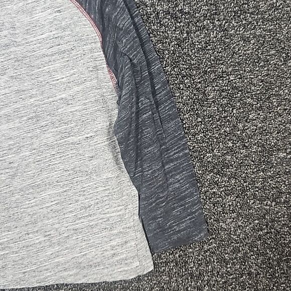 U.S. Polo Assn. Size 7 Grey & Burgandy Long Sleeve Tee Shirt T-Shirt - Picture 7 of 9